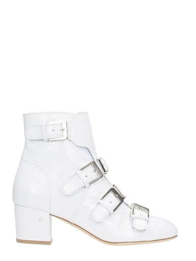 Laurence Dacade Prisca Wrinkled Ankle Boots In White