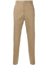 Prada 18cm Stretch Gabardine Chino Pants In Beige