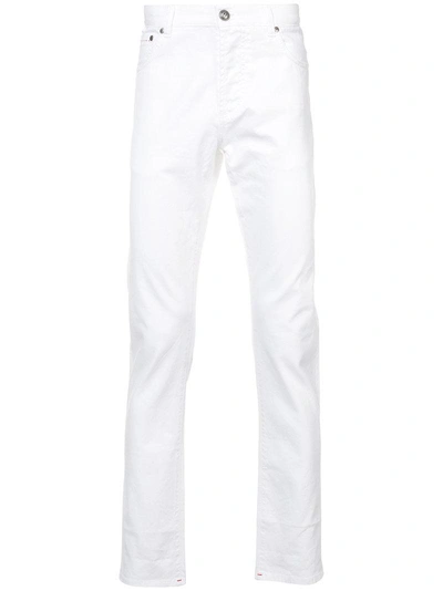 Isaia Slim-fit Trousers - White