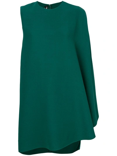 Calvin Klein 205w39nyc Draped Sleeve Shift Dress In Green