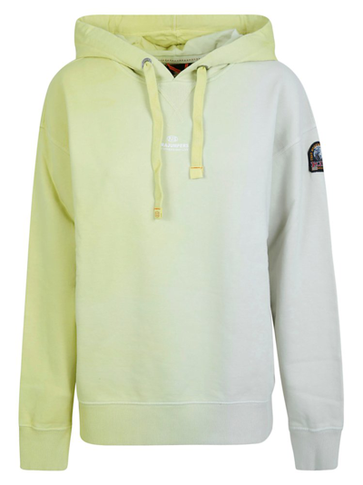 Parajumpers Drawstring Hoodie In Highlighter Yellow/birch