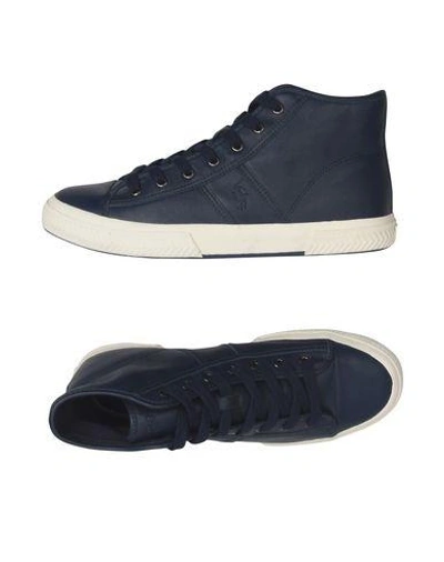 Polo Ralph Lauren Sneakers In Dark Blue