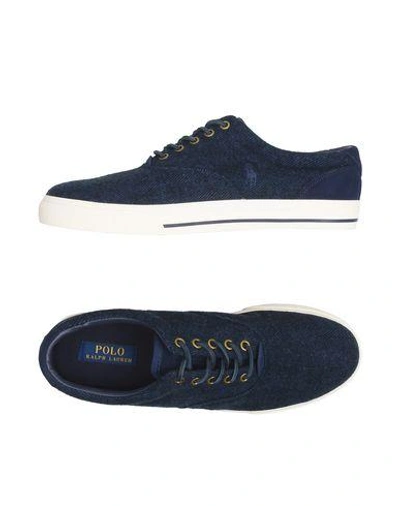Polo Ralph Lauren Sneakers In Blue