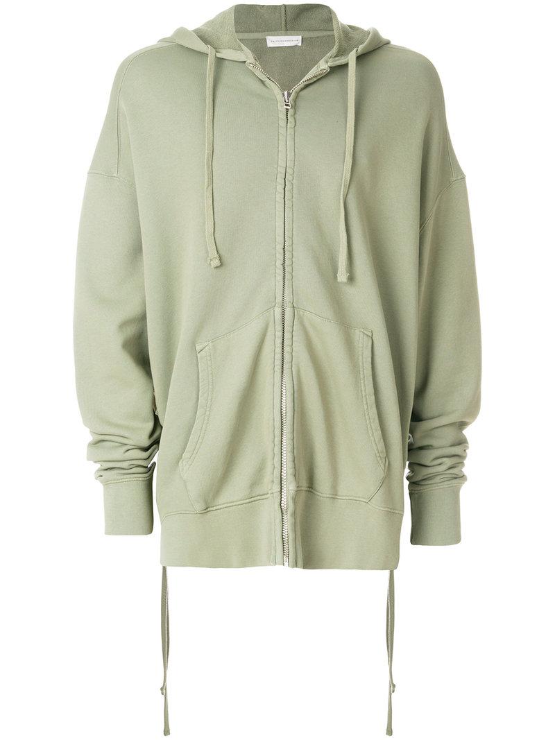 Faith Connexion Oversized Zipped Hoodie In Green | ModeSens