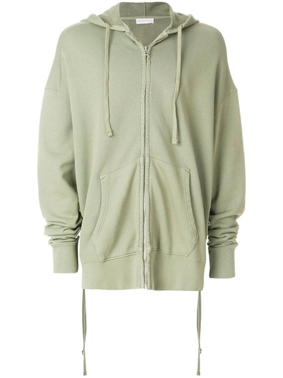 Faith Connexion Oversized Zipped Hoodie In Green