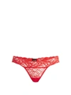 La Perla Freedom Lace Thong In Red