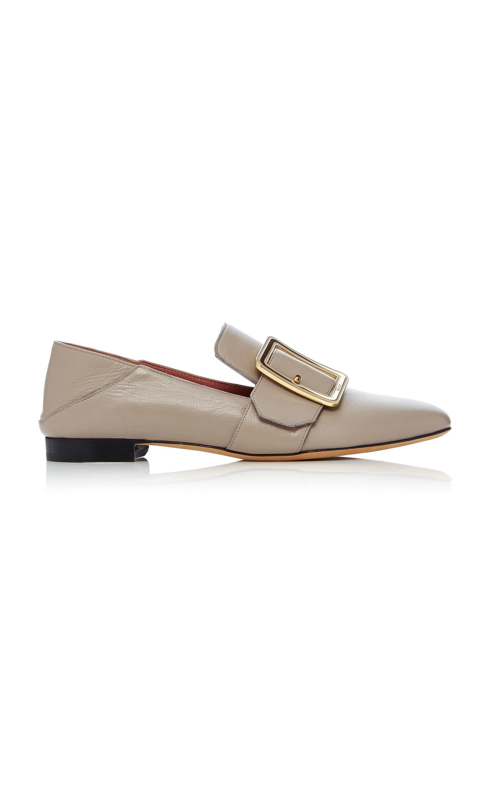 bally janelle leather slippers