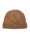 Polo Ralph Lauren Lux Merino Cuff Hat In Honey Brown Heather
