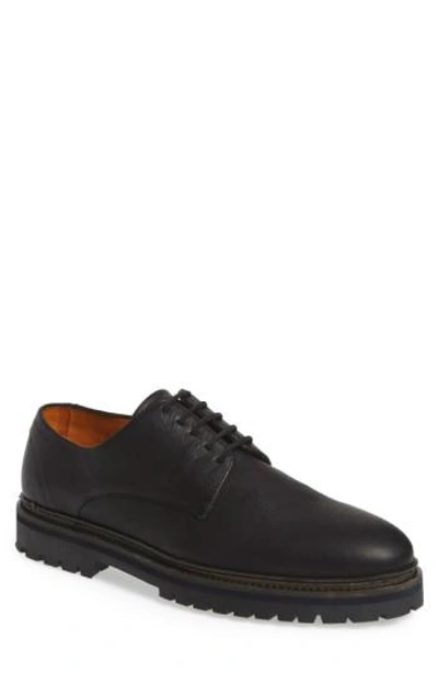 Vince Camuto 'langdon' Derby In Black Tumbled Leather