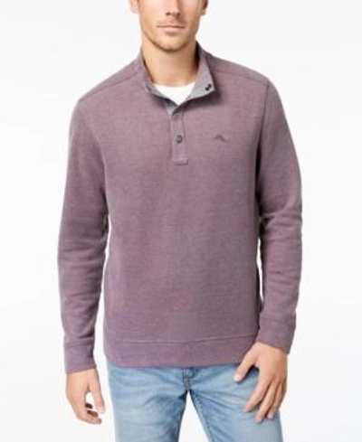Tommy Bahama Men's Cold Spring Mock Neck Knit, Created For Macy's In Rum Berry