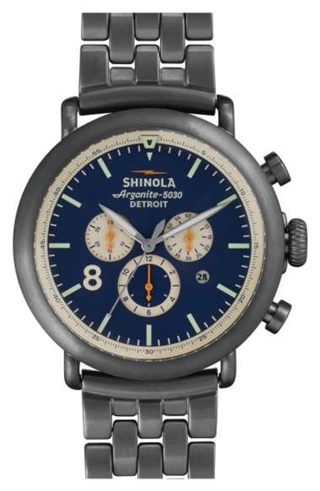 Chronograph Shinola 5030 Detroit Wristwatch Shinola Argonite 5030