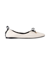 Frame Le Sunset Square Toe Ballet Flat In Natural