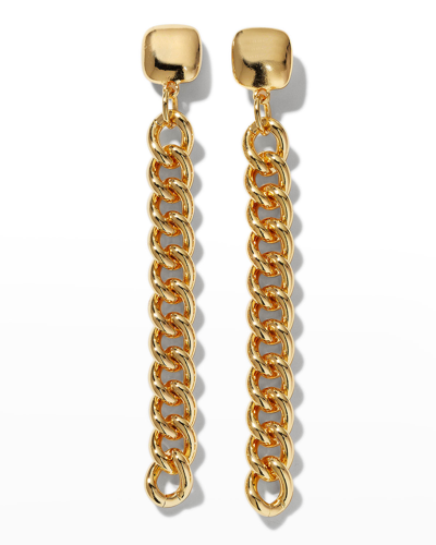 Kenneth Jay Lane 20k-gold-plated Chain Drop Earrings