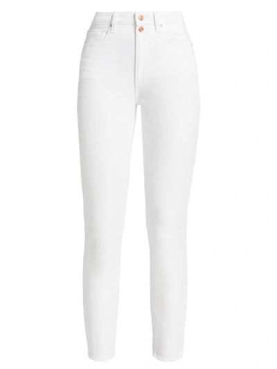 Paige Flaunt Bombshell High Waist Ankle Skinny Jeans In Blanchette