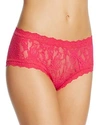 Hanky Panky 'signature Lace' Boyshorts In Bright Rose