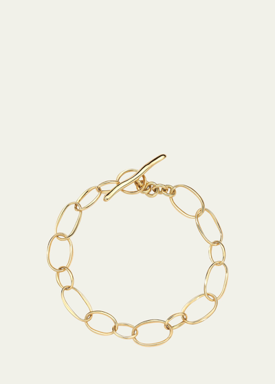 Ippolita Classico Oval Sculpted Link Bracelet In 18k Gold In Yellow Gold