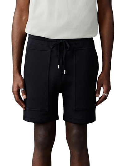 Mackage Men's Elwood Patch-pocket Sweat Shorts In Cream