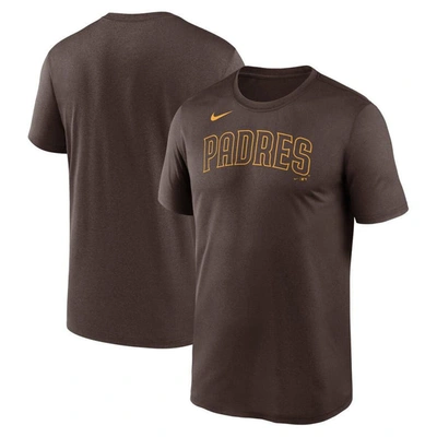 Nike Men's  Brown San Diego Padres New Legend Wordmark T-shirt