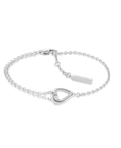 Calvin Klein Women's Stainless Steel Bracelet In Silver-tone
