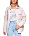 Levi's Women's Quilted Shirt Jacket In Peach Blossom