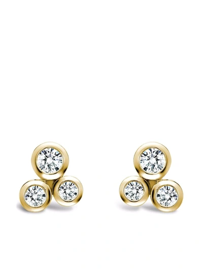 Pragnell 18kt Yellow Gold Bubbles Diamond Stud Earrings