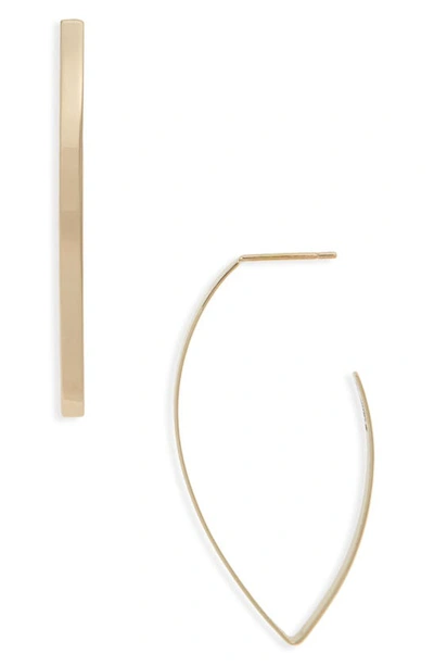 Lana Jewelry Blake Marquise Hoop Earrings In Yellow Gold