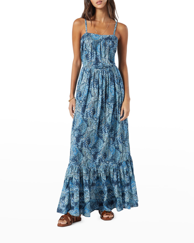 joie blue floral dress joie Size NWT Blue Floral Print Maxi Dress Size XL