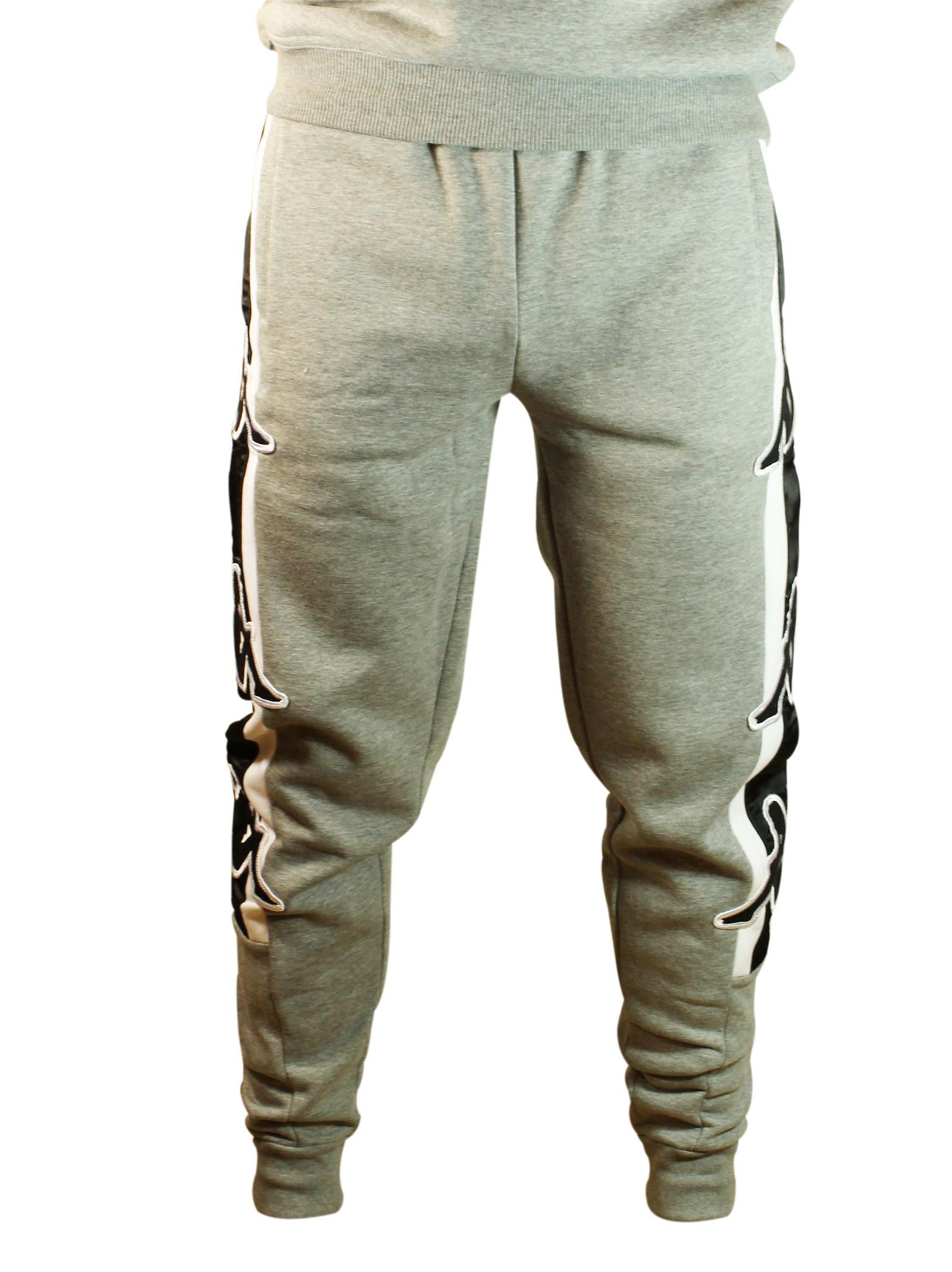 kappa white track pants