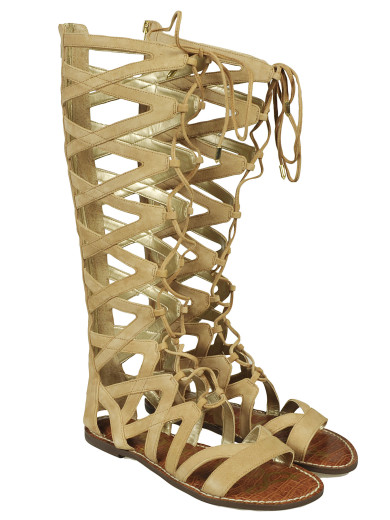 Sam Edelman Gena Gladiator Sandals In Golden Caramel Suede | ModeSens