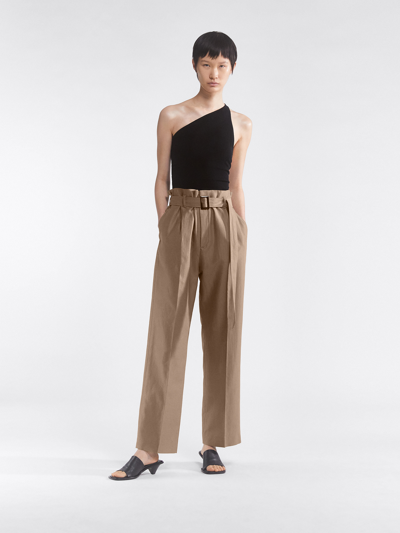 Filippa K Isabel Trouser In Dark Khaki