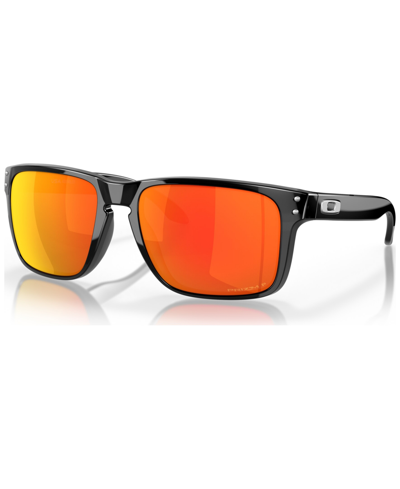 Oakley Polarized Prizm Sunglasses, Oo9417 Holbrook Xl In Black