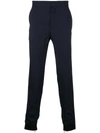 Lanvin Ruched Tailored Trousers In Blue