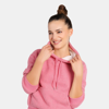 London Rag Soft Fleece Pullover Drawstring Hoodie In Pink