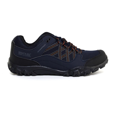 Regatta Mens Edgepoint Iii Low Rise Hiking Shoes In Blue