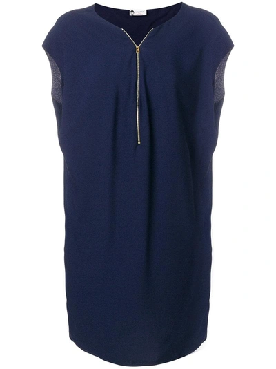 Lanvin Zip Front Dress - Blue