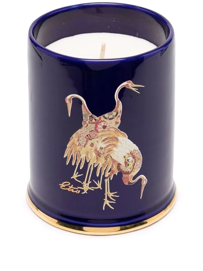 Etro Home Ceramic Single-wick Candle (300g) In Blue