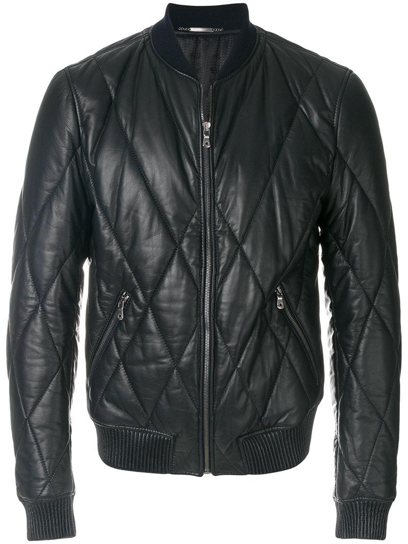 Dolce & Gabbana Quilted Bomber Jacket | ModeSens