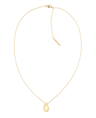 Calvin Klein Women's Stainless Steel Necklace In Gold-tone