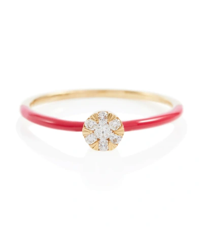 Persée 18kt Gold Ring With Diamonds In Yellow Gold