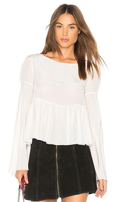 Stone Cold Fox Newman Blouse In Ivory