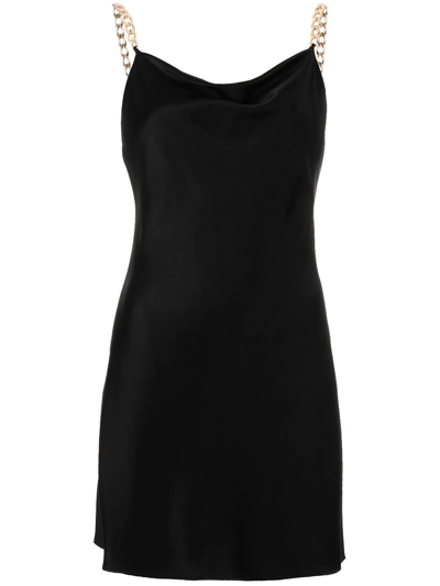 Alice And Olivia Harmony Chain Mini Slip Dress In Nocolor