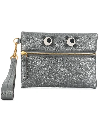 Anya Hindmarch Metallic Circulus Eyes Clutch Bag