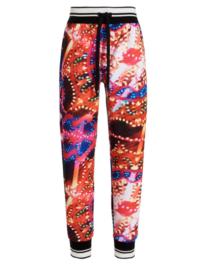 Dolce & Gabbana Luminaire-print Track Trousers In Multicolour