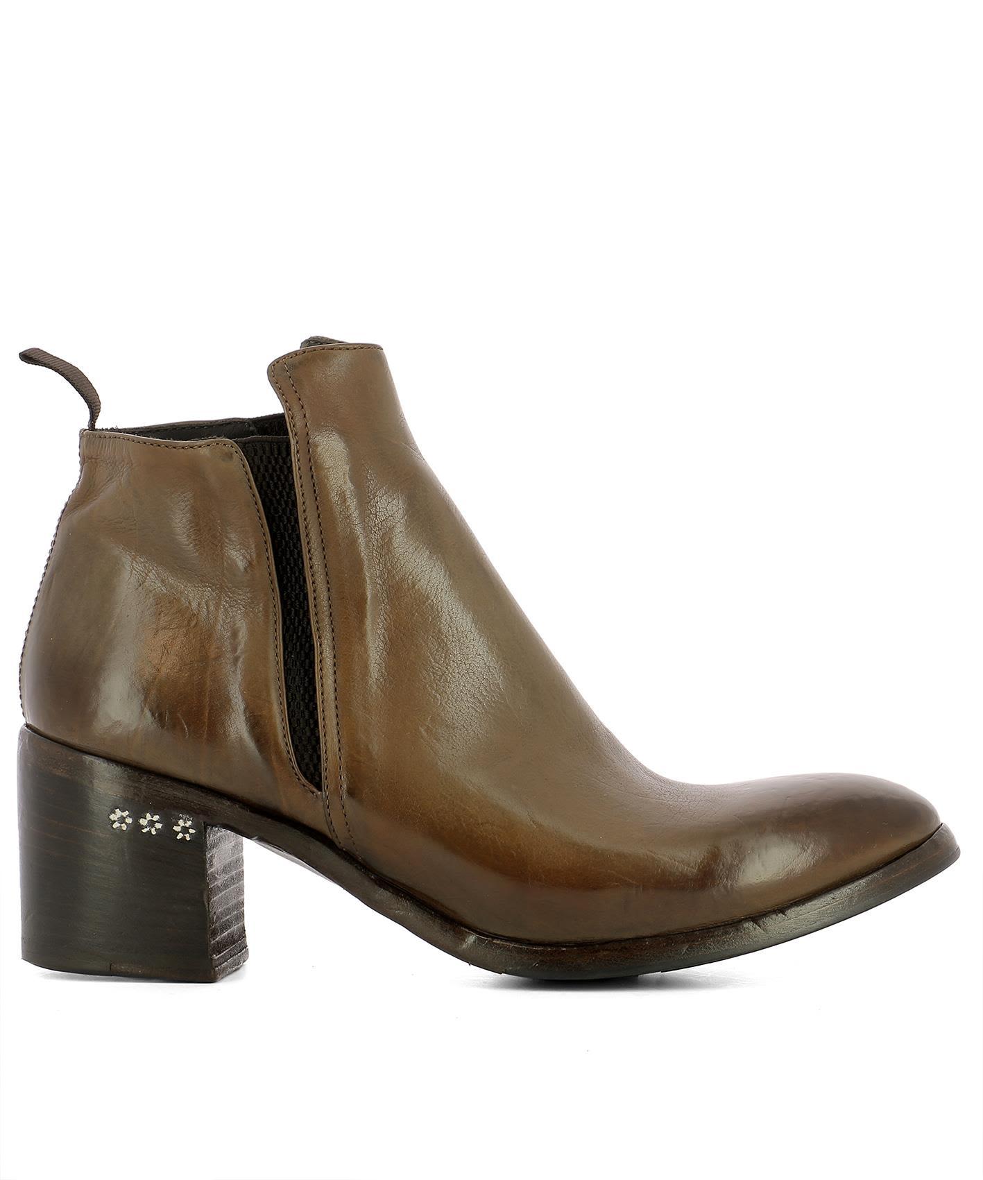 Alberto Fasciani Brown Leather Heeled Ankle Boots | ModeSens