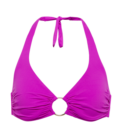 Melissa Odabash Brussels Purple Halterneck Bikini Top