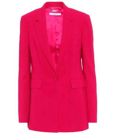 Givenchy Single Breasted Blazer In Fuxia