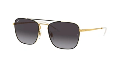 Ray Ban Ray-ban Brow Bar Square Sunglasses, 55mm In Grey Gradient