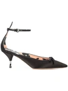 Rochas Pointed Bow Pumps In Black