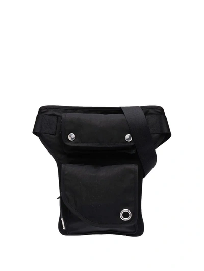 Helmut Lang Foldover-pocket Belt Bag In Black