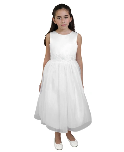 Us Angels Kids' Big Girls The Elizabeth Communion Dress In White